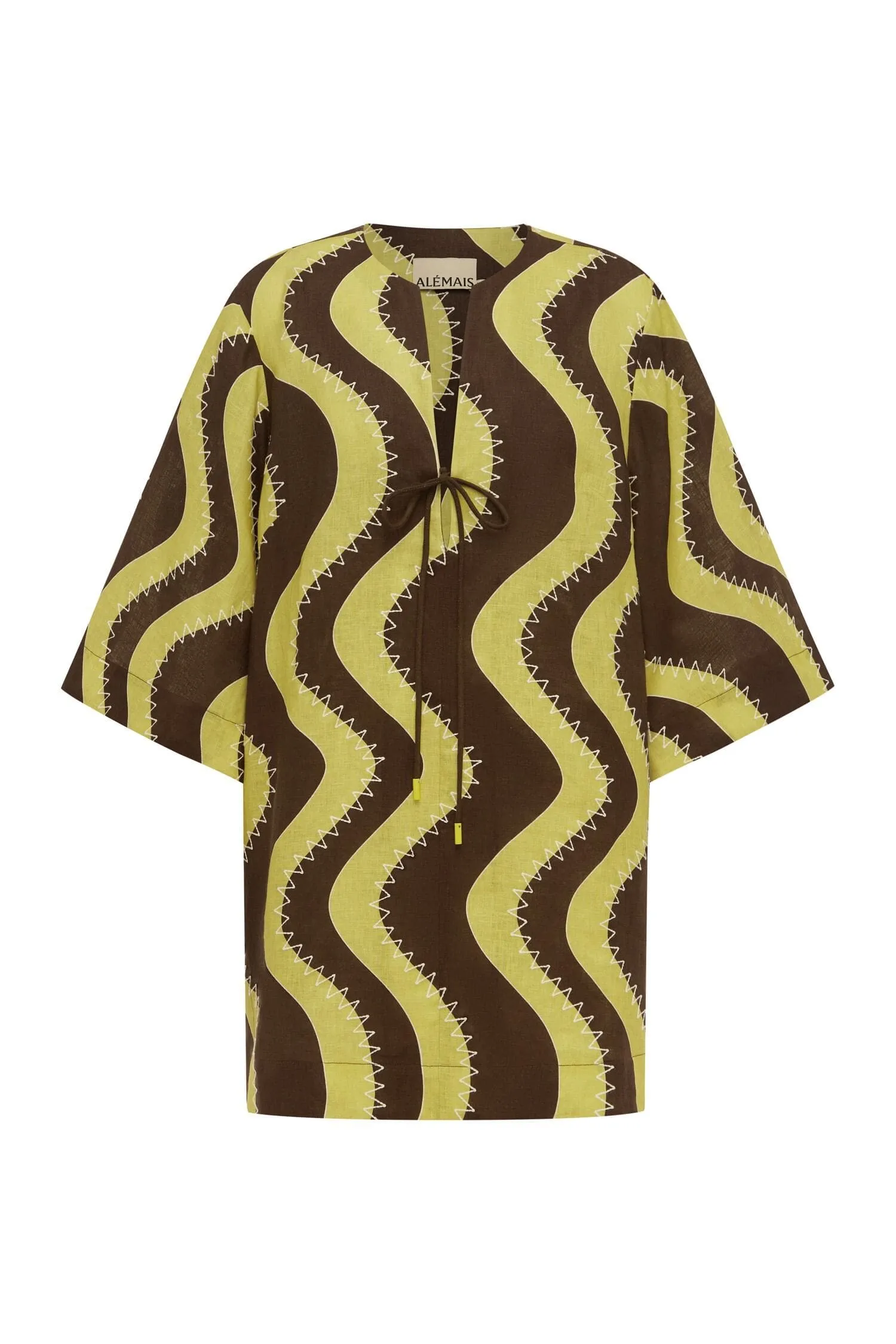 FRANKIE MINI DRESS YELLOW sold by Alemais