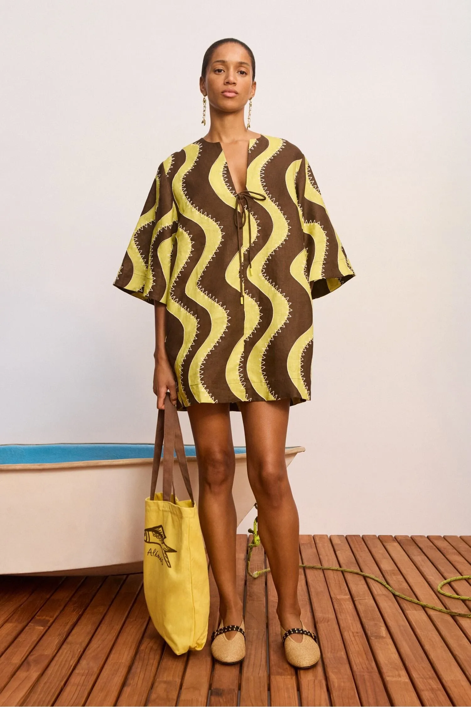 FRANKIE MINI DRESS YELLOW sold by Alemais product image thumbnail 2