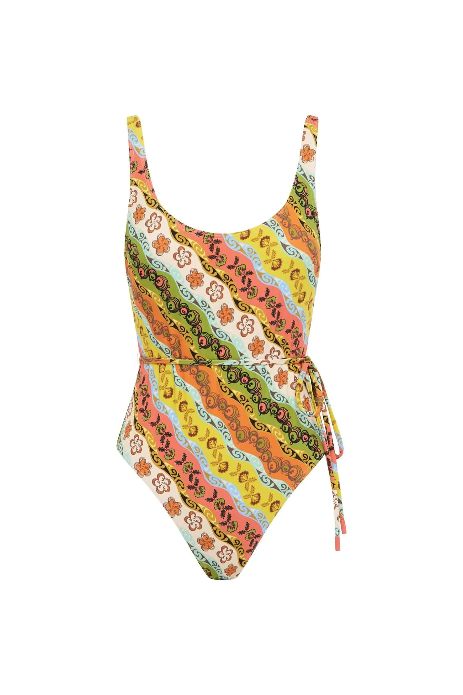 JANINE SCOOP NECK ONE PIECE sold by Alemais