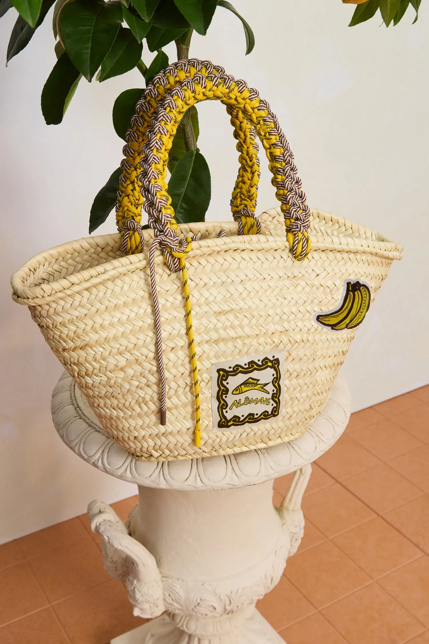 MONA MIDI MACRAME BASKET sold by Alemais product image thumbnail 3