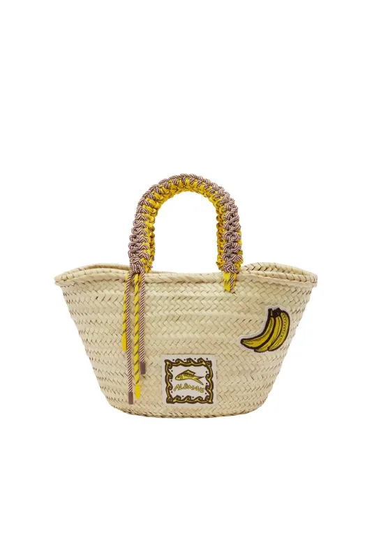 MONA MIDI MACRAME BASKET made by Alemais