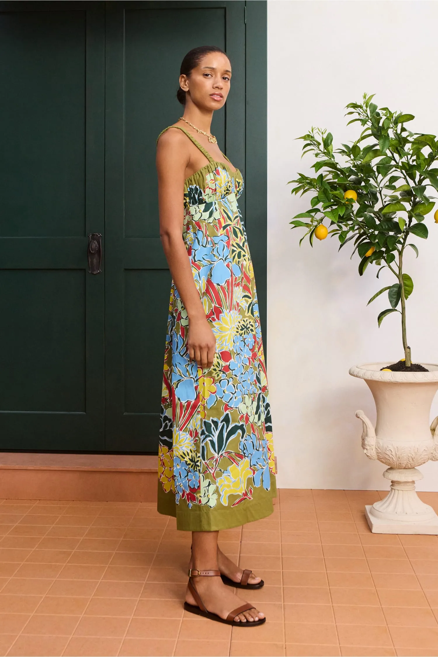 SOLSTICE MIDI DRESS sold by Alemais product image thumbnail 3