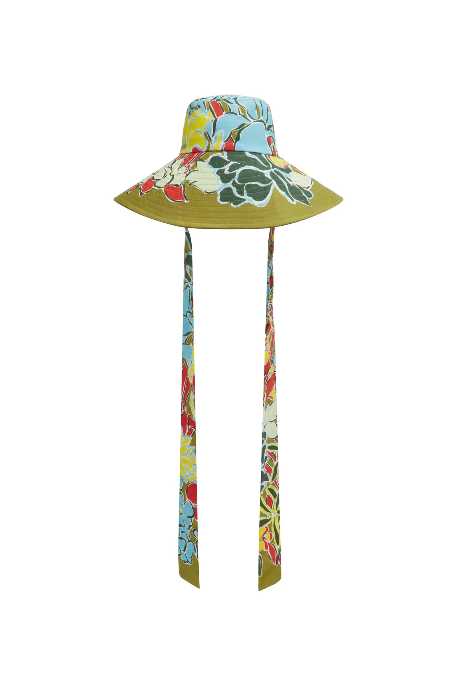 SOLSTICE WIDE BRIM TIE SUNHAT sold by Alemais