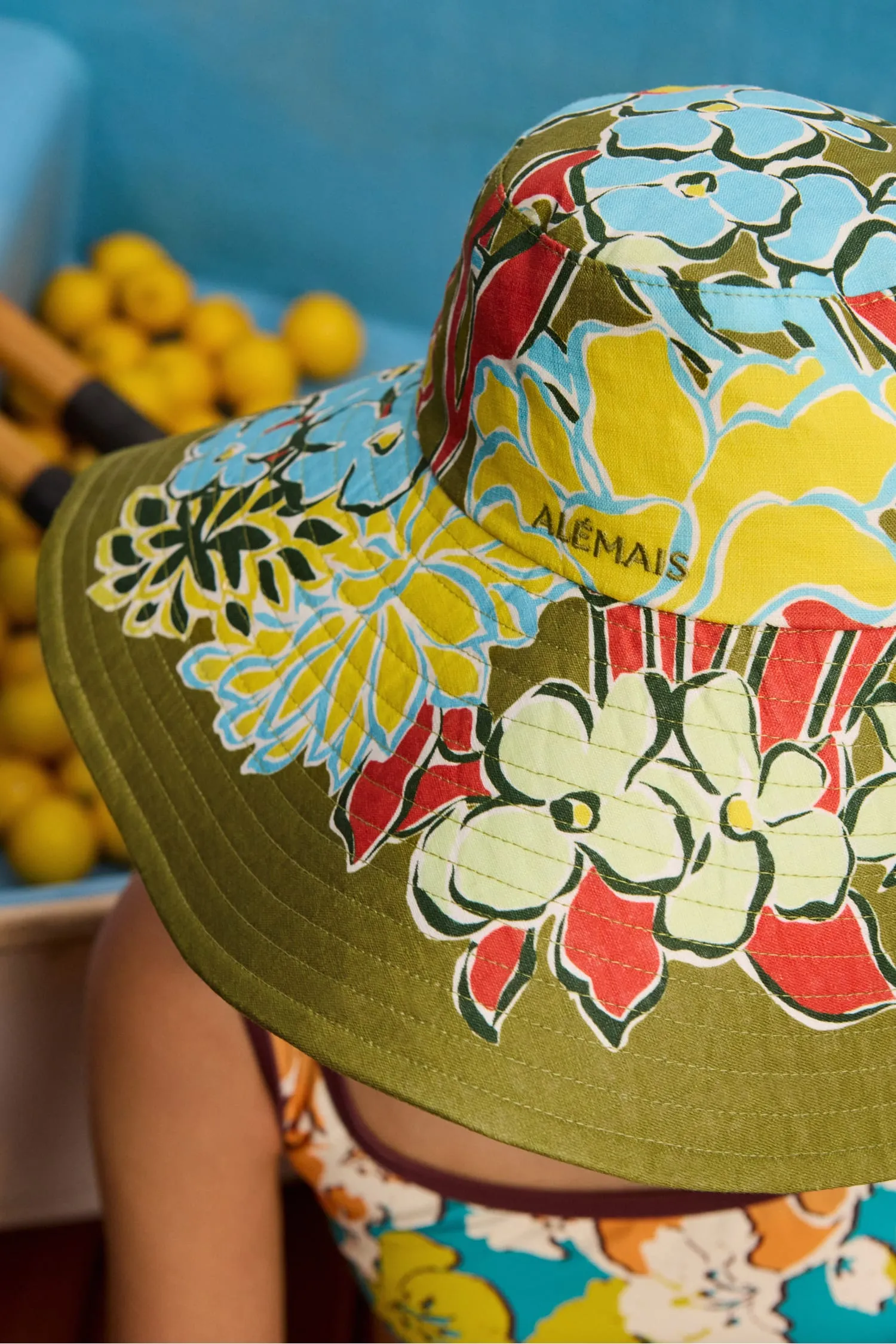 SOLSTICE WIDE BRIM TIE SUNHAT sold by Alemais product image thumbnail 3