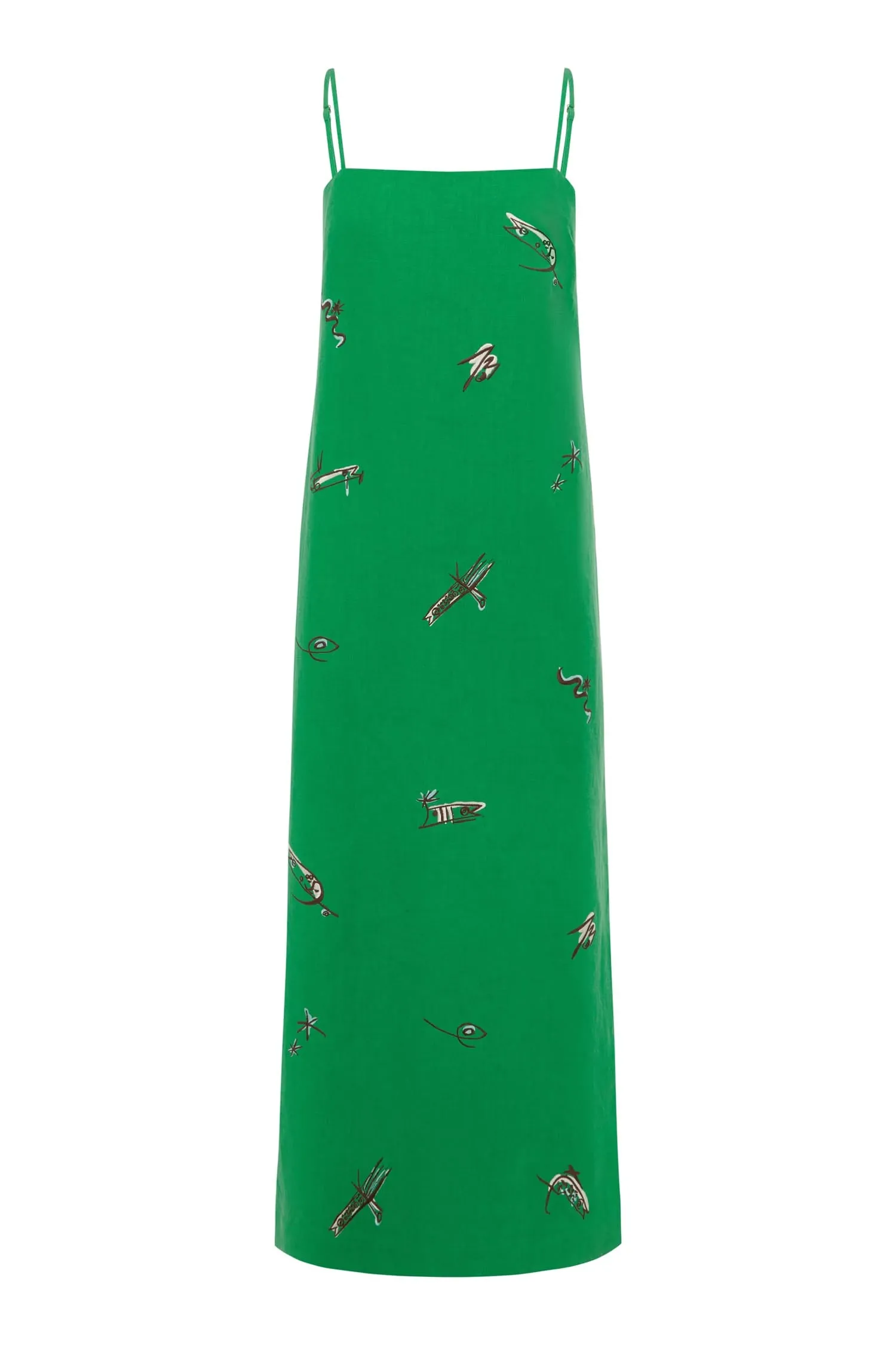 WANDA EMBROIDERED MIDI DRESS sold by Alemais