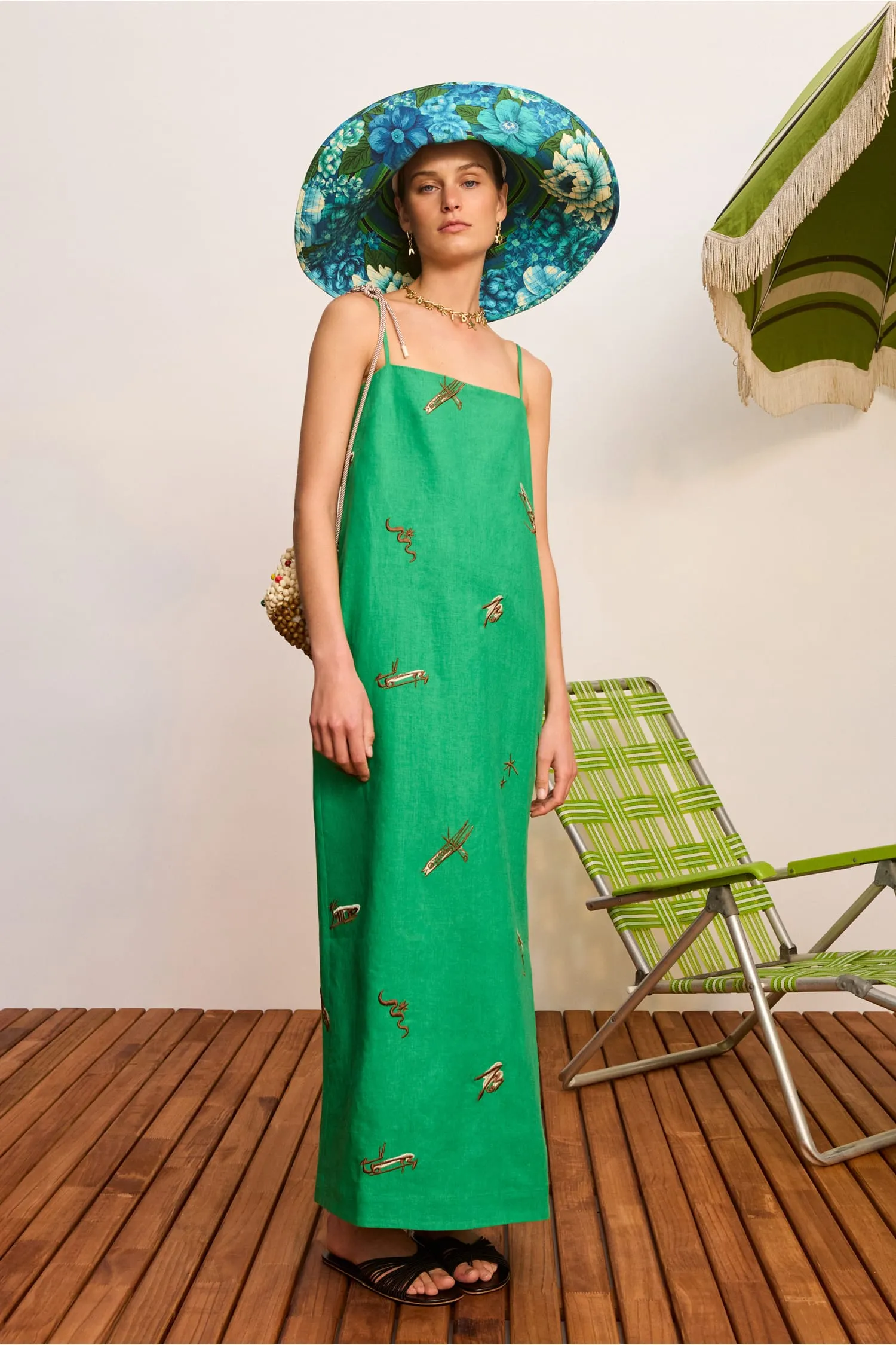 WANDA EMBROIDERED MIDI DRESS sold by Alemais product image thumbnail 2