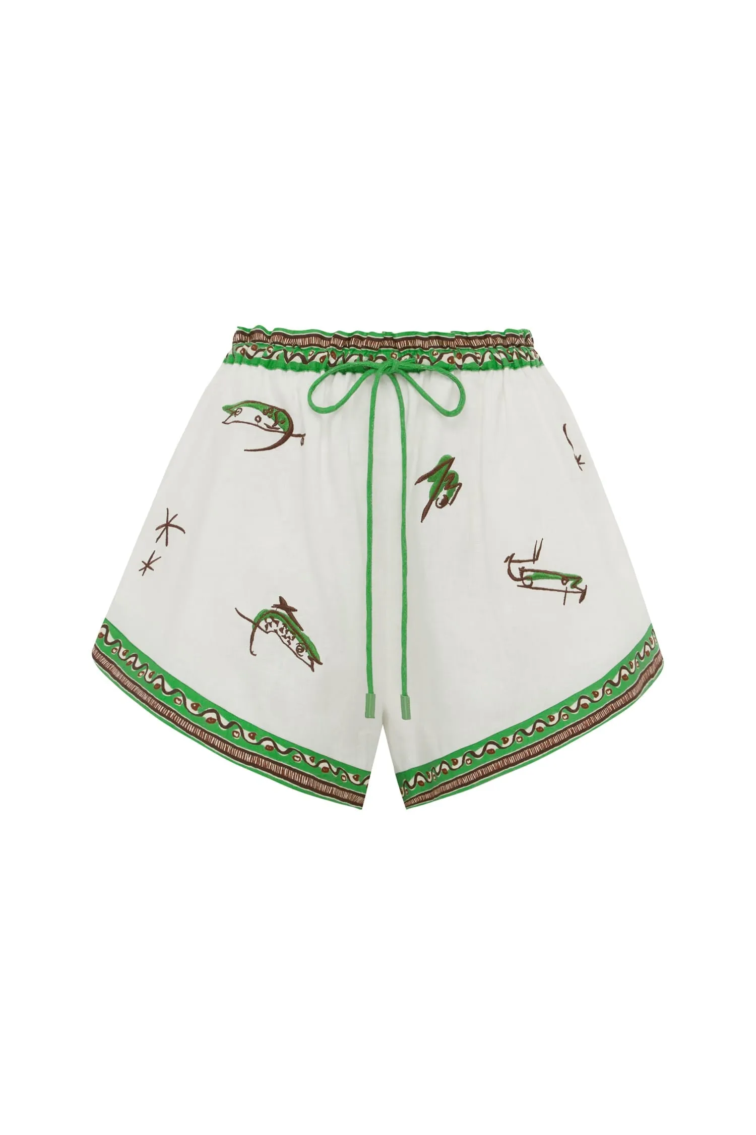 WANDA EMBROIDERED SHORT sold by Alemais