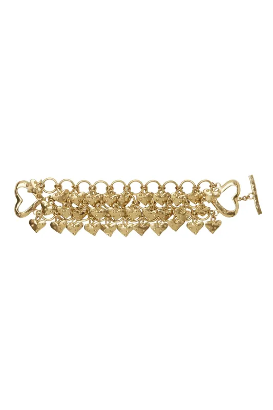 ATOMIC LINKED HEART BRACELET made by Alemais