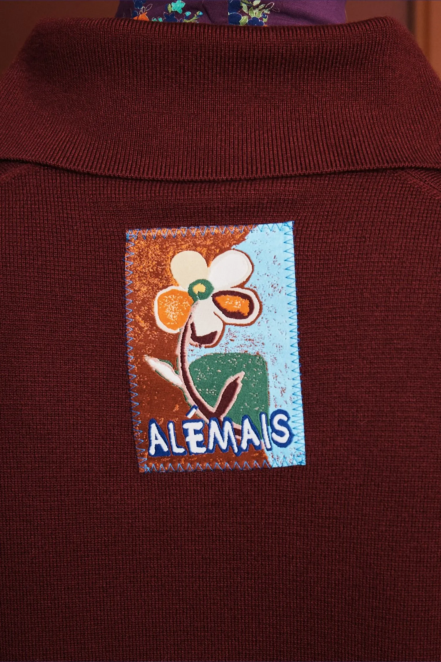 CLAUDIA PLUM KNIT POLO sold by Alemais product image thumbnail 5