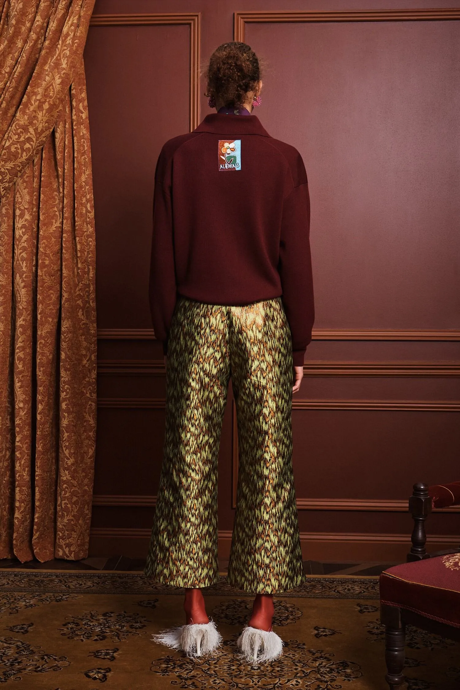 CLAUDIA PLUM KNIT POLO sold by Alemais product image thumbnail 4