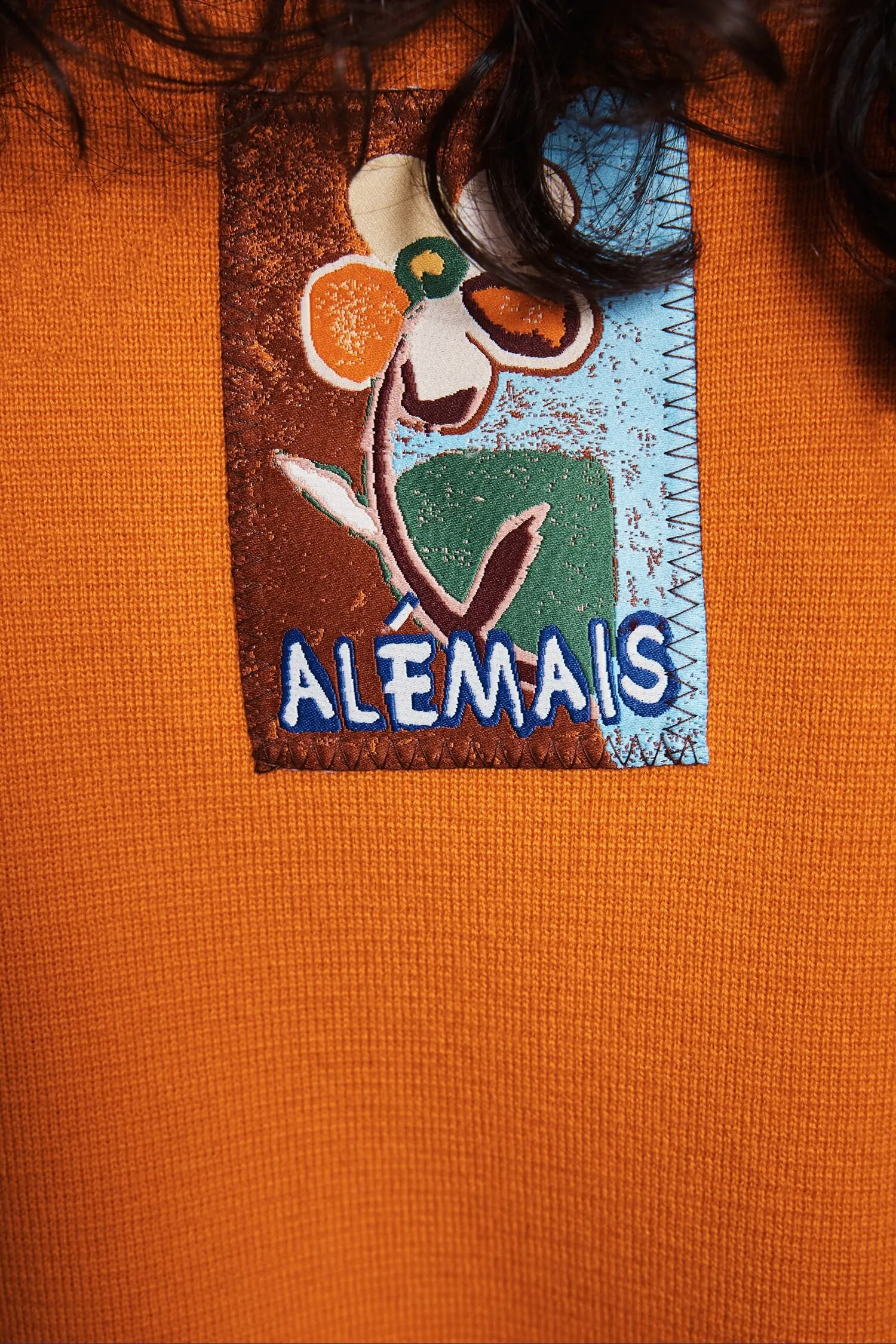 CLAUDIA TANGERINE KNIT POLO sold by Alemais product image thumbnail 5