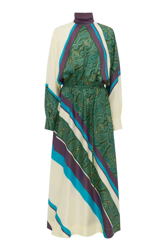 JONI SILK MIDI DRESS made by Alemais