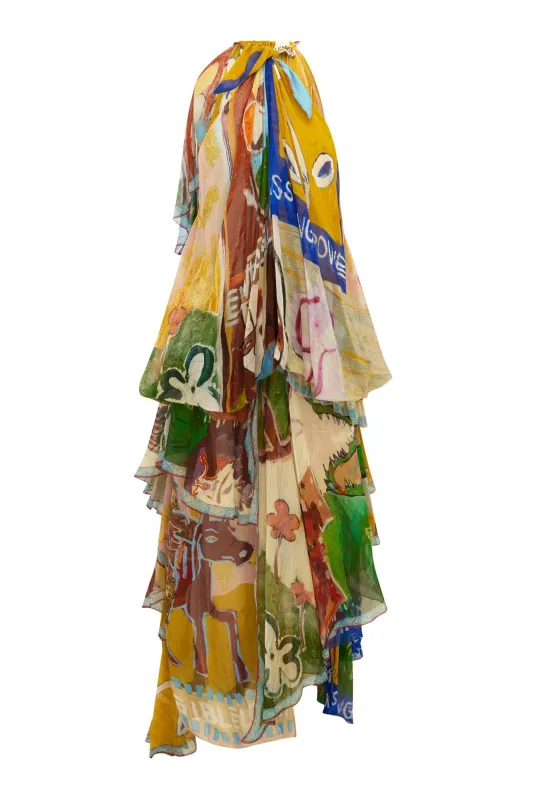 MLAK HALTER GOWN made by Alemais