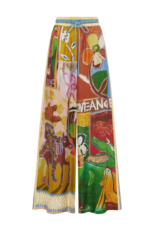 MLAK SILK PANT made by Alemais