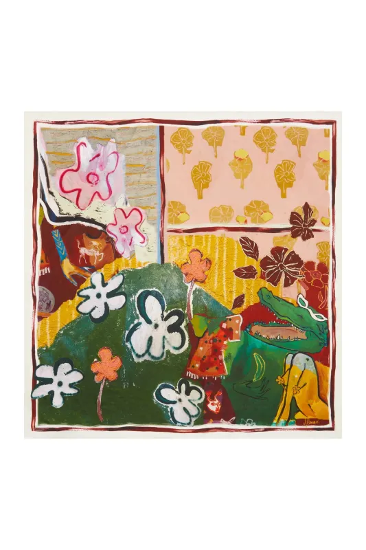 MLAK SILK SCARF made by Alemais