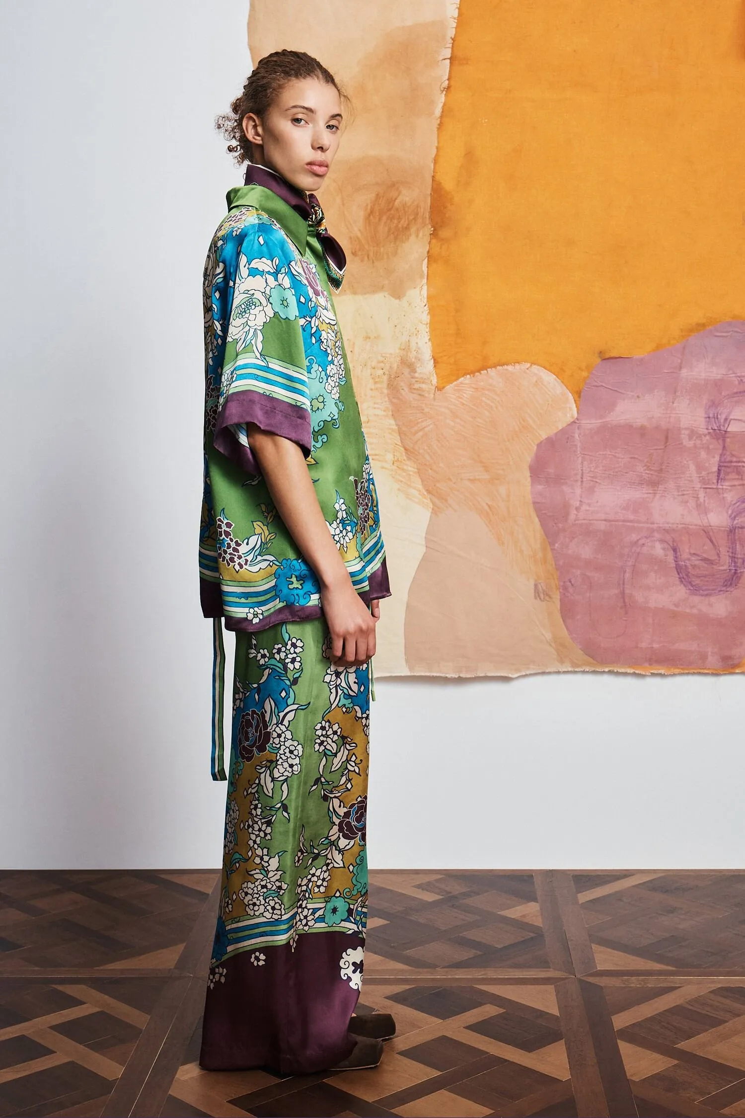 NANCI SILK PANT sold by Alemais product image thumbnail 3