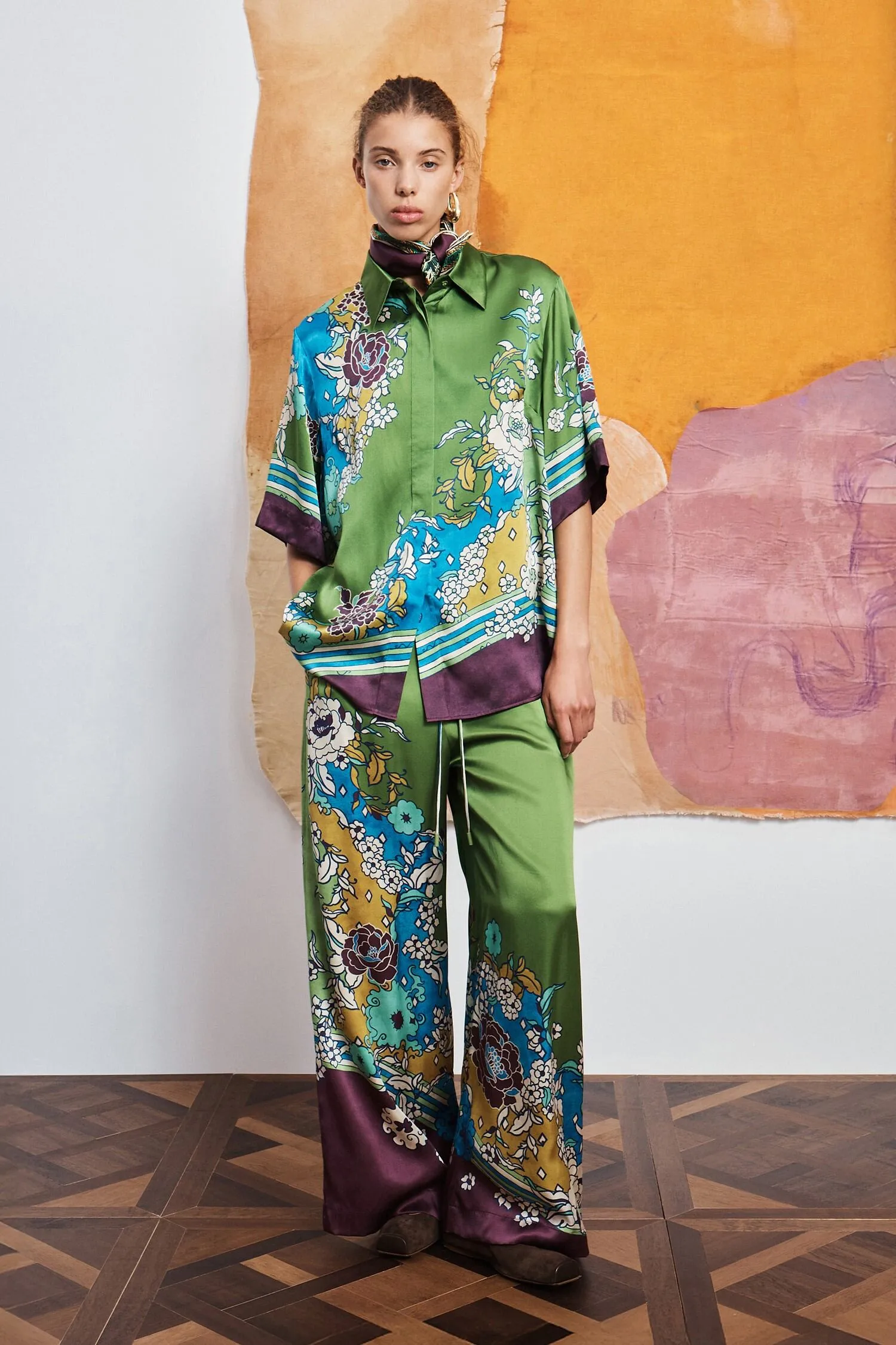 NANCI SILK PANT sold by Alemais product image thumbnail 2