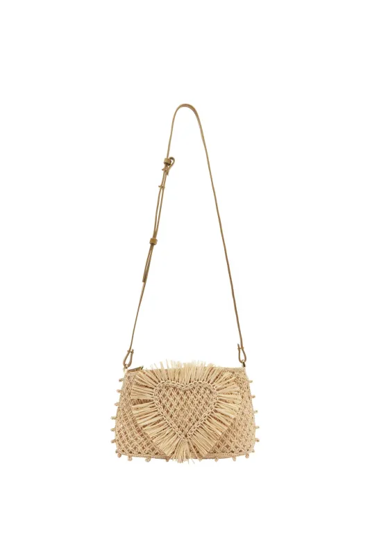 RAFFIA MACRAME CLUTCH made by Alemais