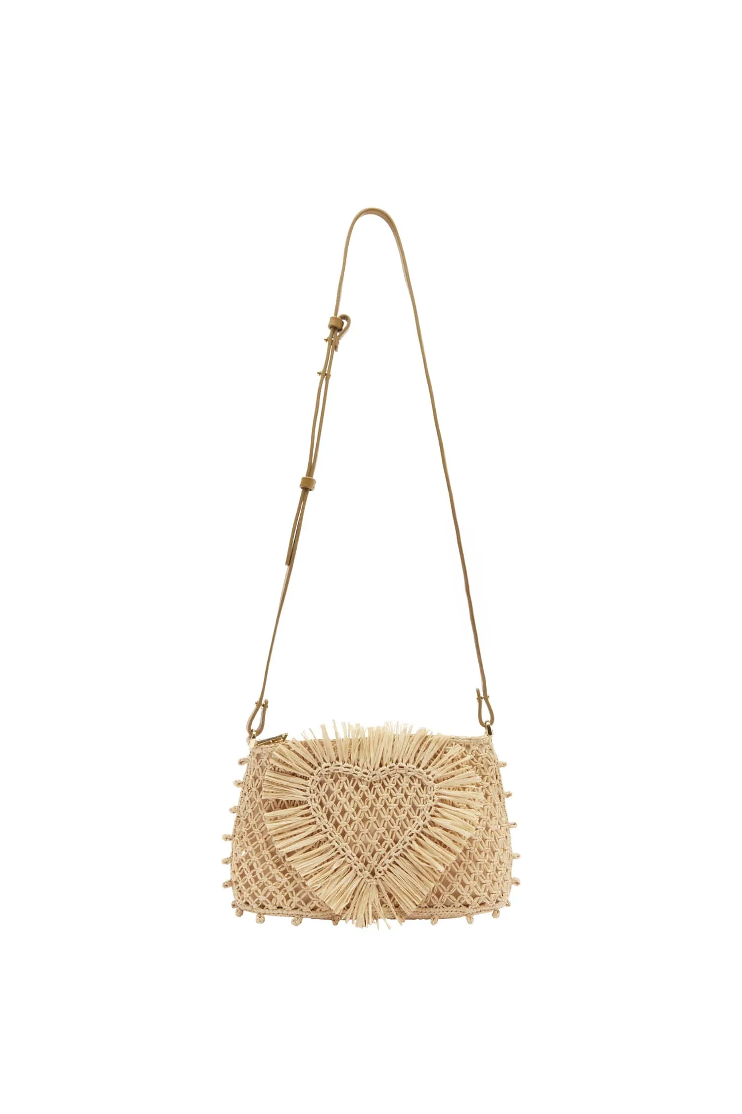 RAFFIA MACRAME CLUTCH sold by Alemais