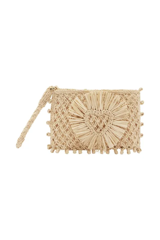 RAFFIA MICRO CLUTCH EXCLUSIVE made by Alemais