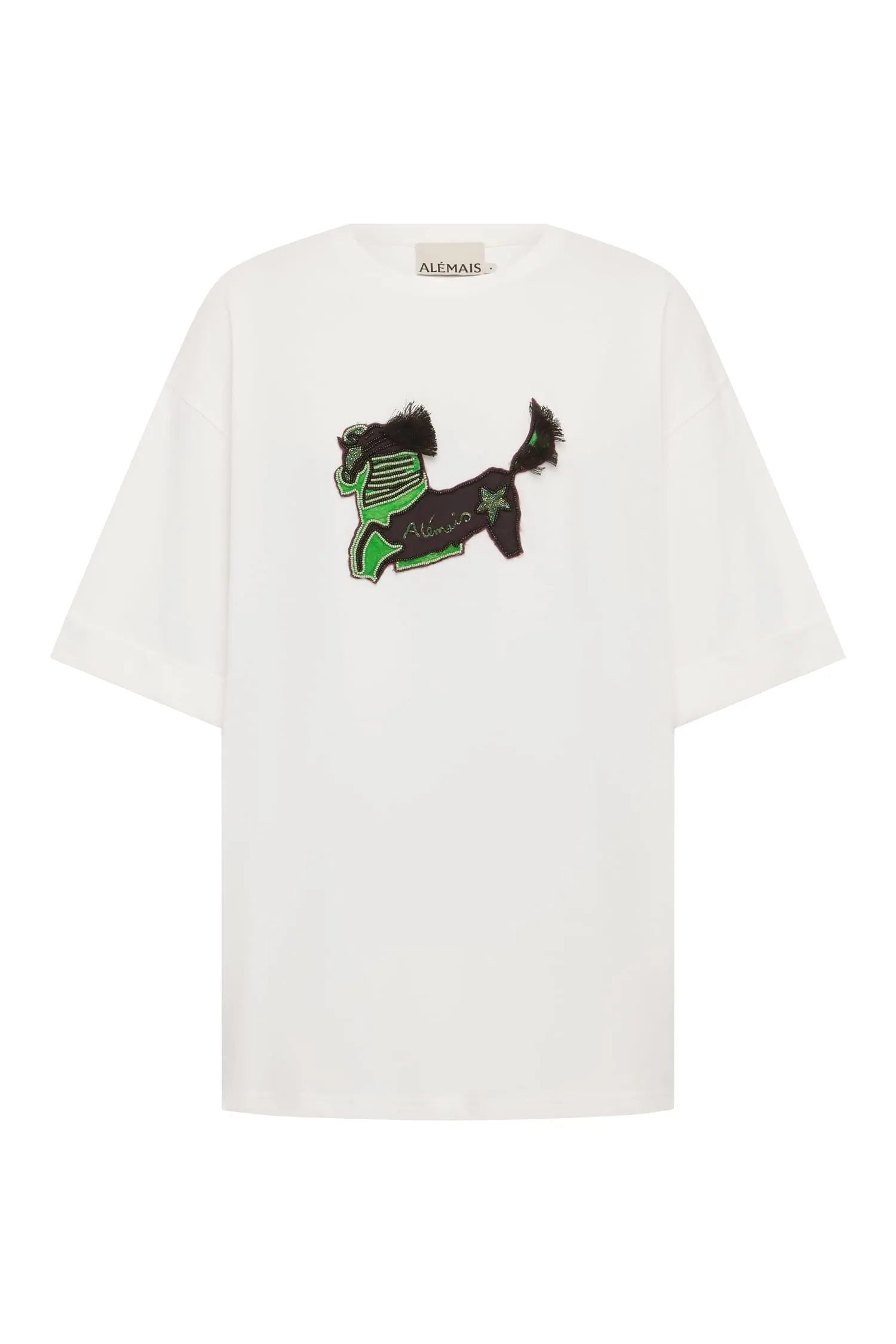 TANGIBLE LOVE EMBROIDERED TEE sold by Alemais