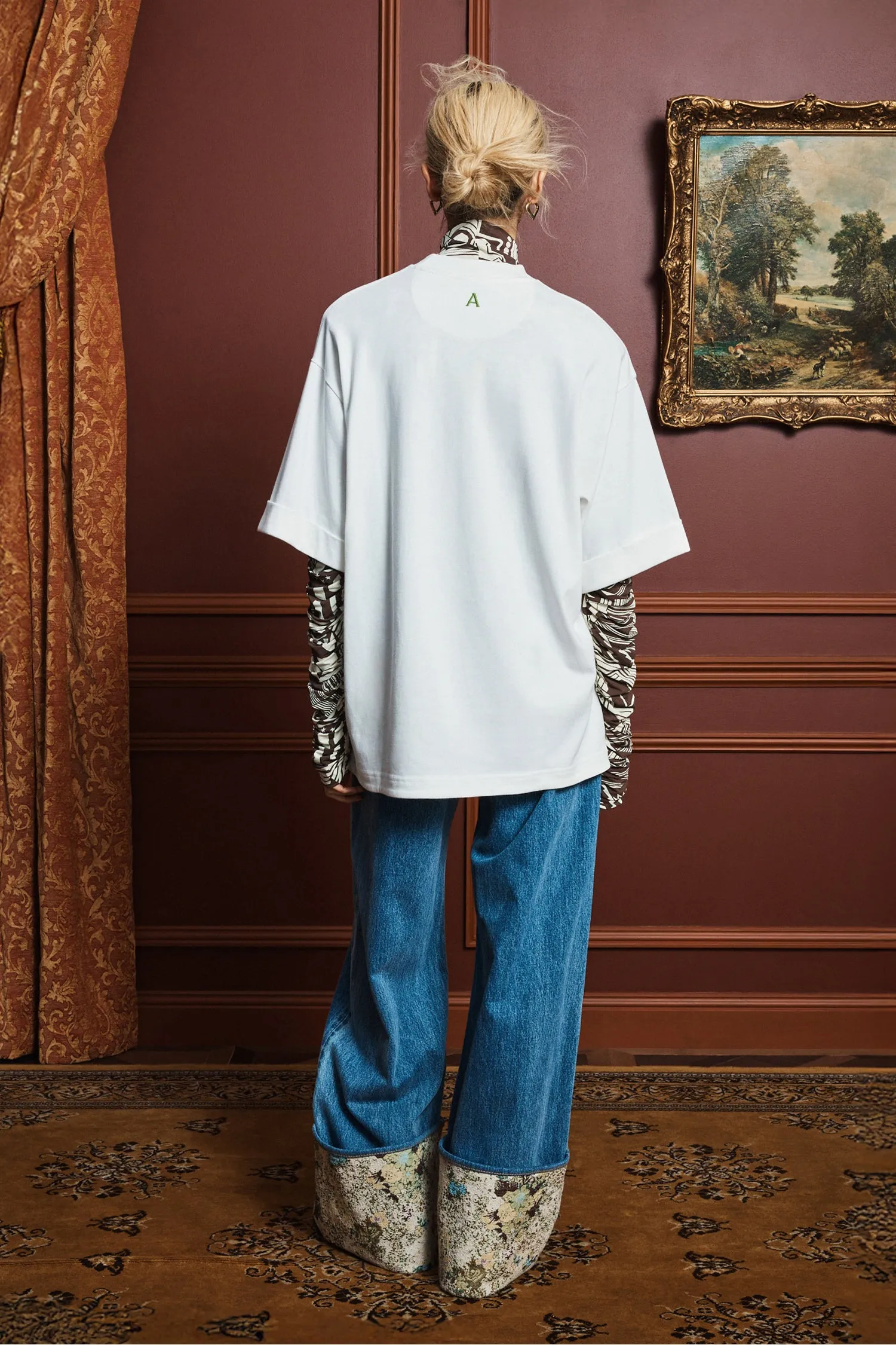 TANGIBLE LOVE EMBROIDERED TEE sold by Alemais product image thumbnail 4