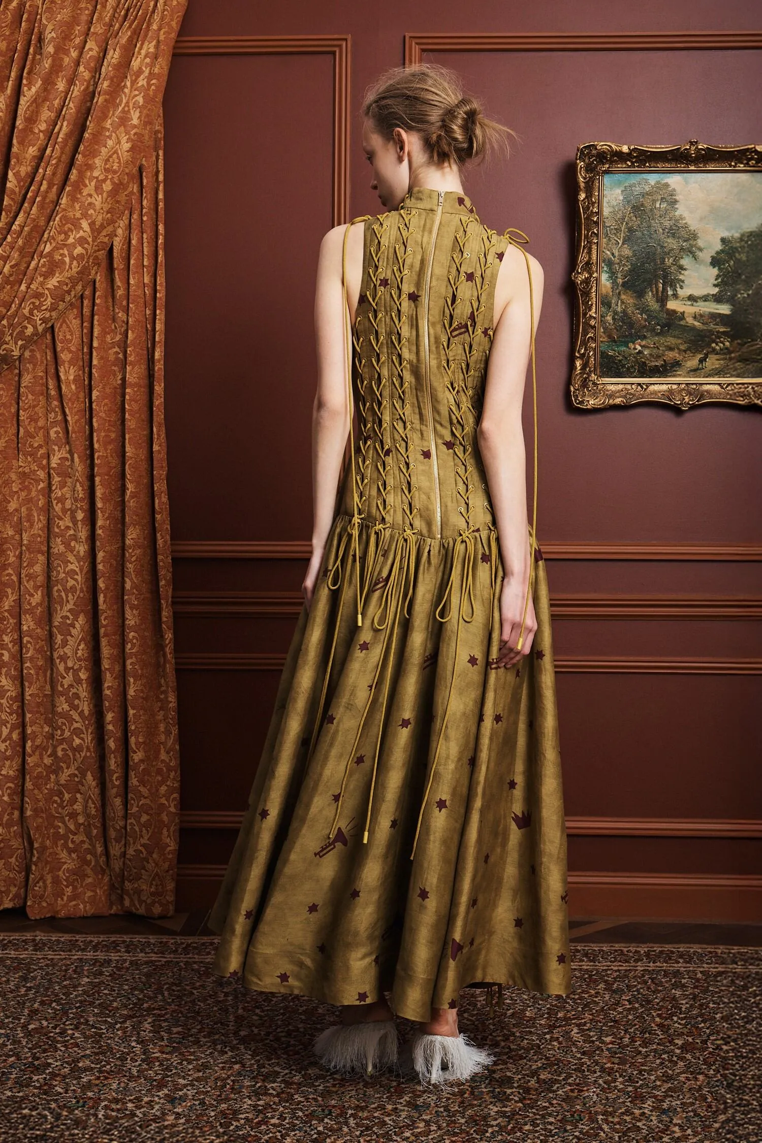 ASTRO GOWN OLIVE sold by Alemais product image thumbnail 4