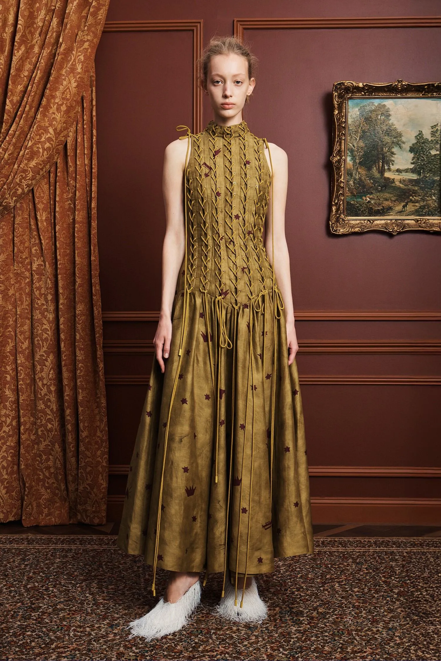 ASTRO GOWN OLIVE sold by Alemais product image thumbnail 2