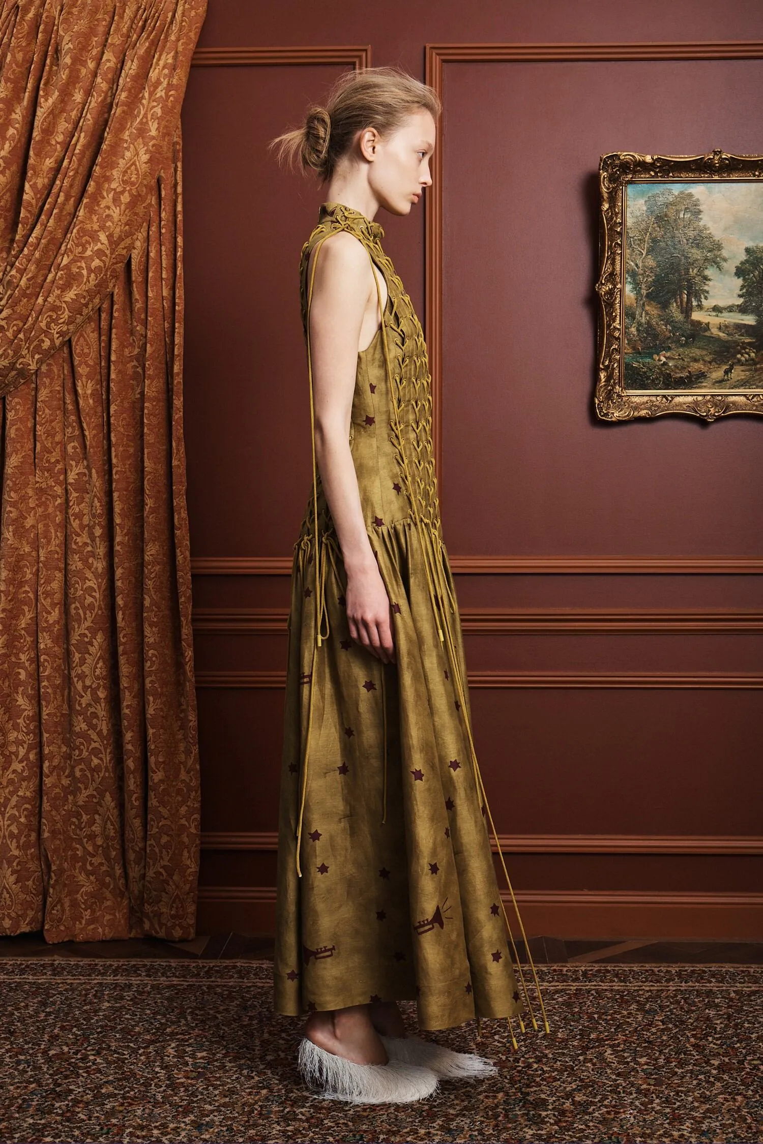 ASTRO GOWN OLIVE sold by Alemais product image thumbnail 3