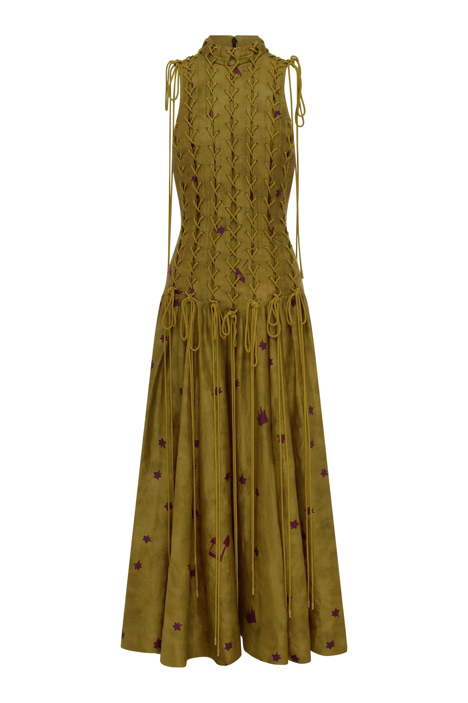ASTRO GOWN OLIVE sold by Alemais