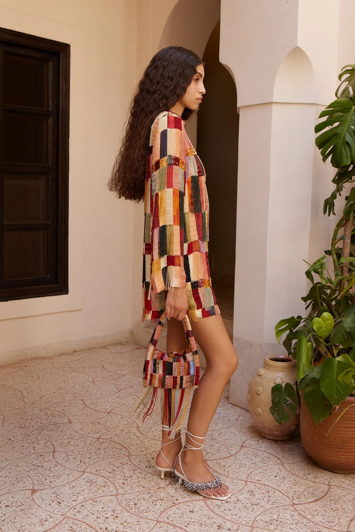 MARJORELLE EMBELLISHED MINI DRESS sold by Alemais product image thumbnail 3