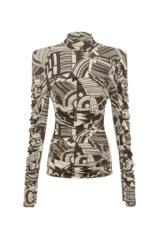 LORI RUCHED TOP made by Alemais