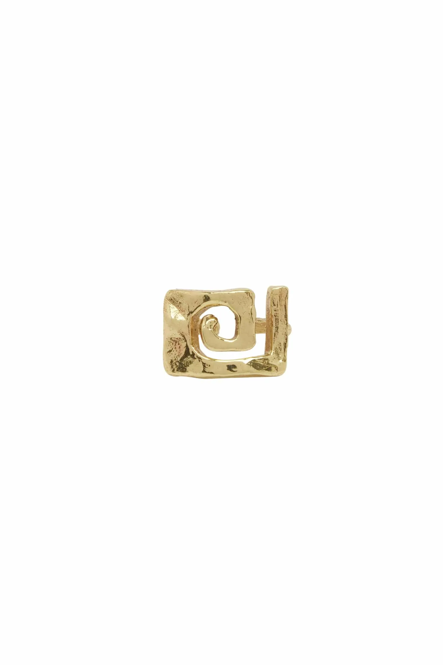 LE JARDIN SQUARE SPIRAL RING sold by Alemais