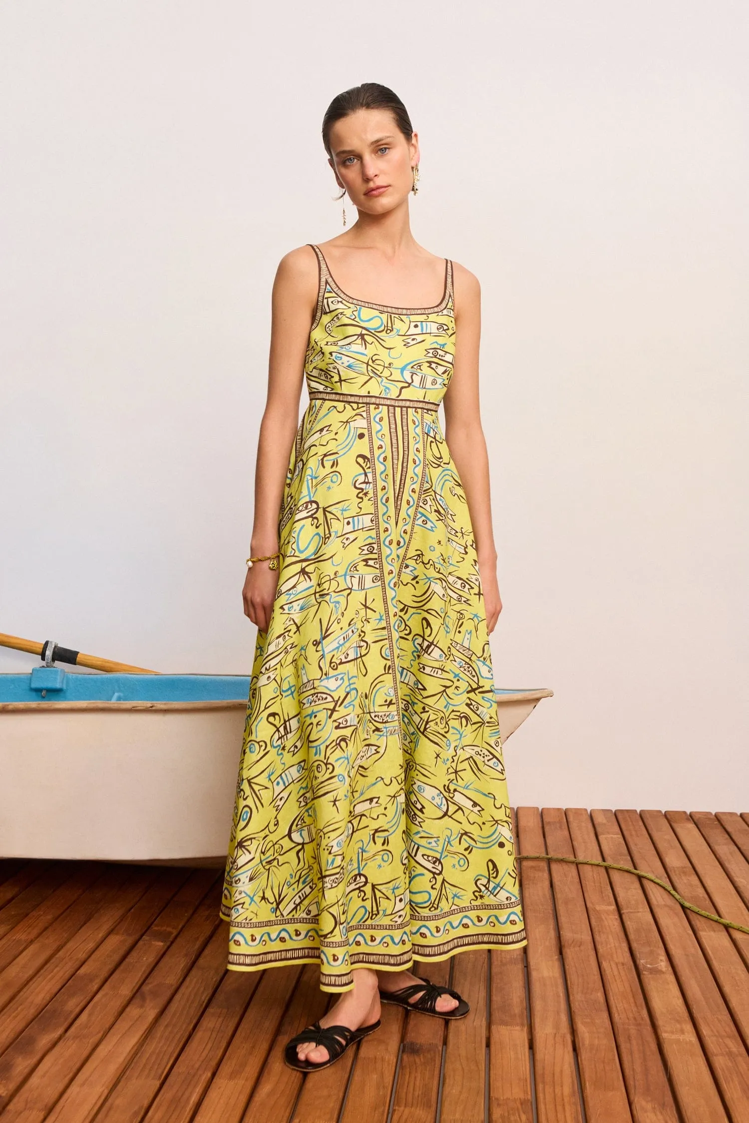 FISH STICKS SUNDRESS sold by Alemais product image thumbnail 2