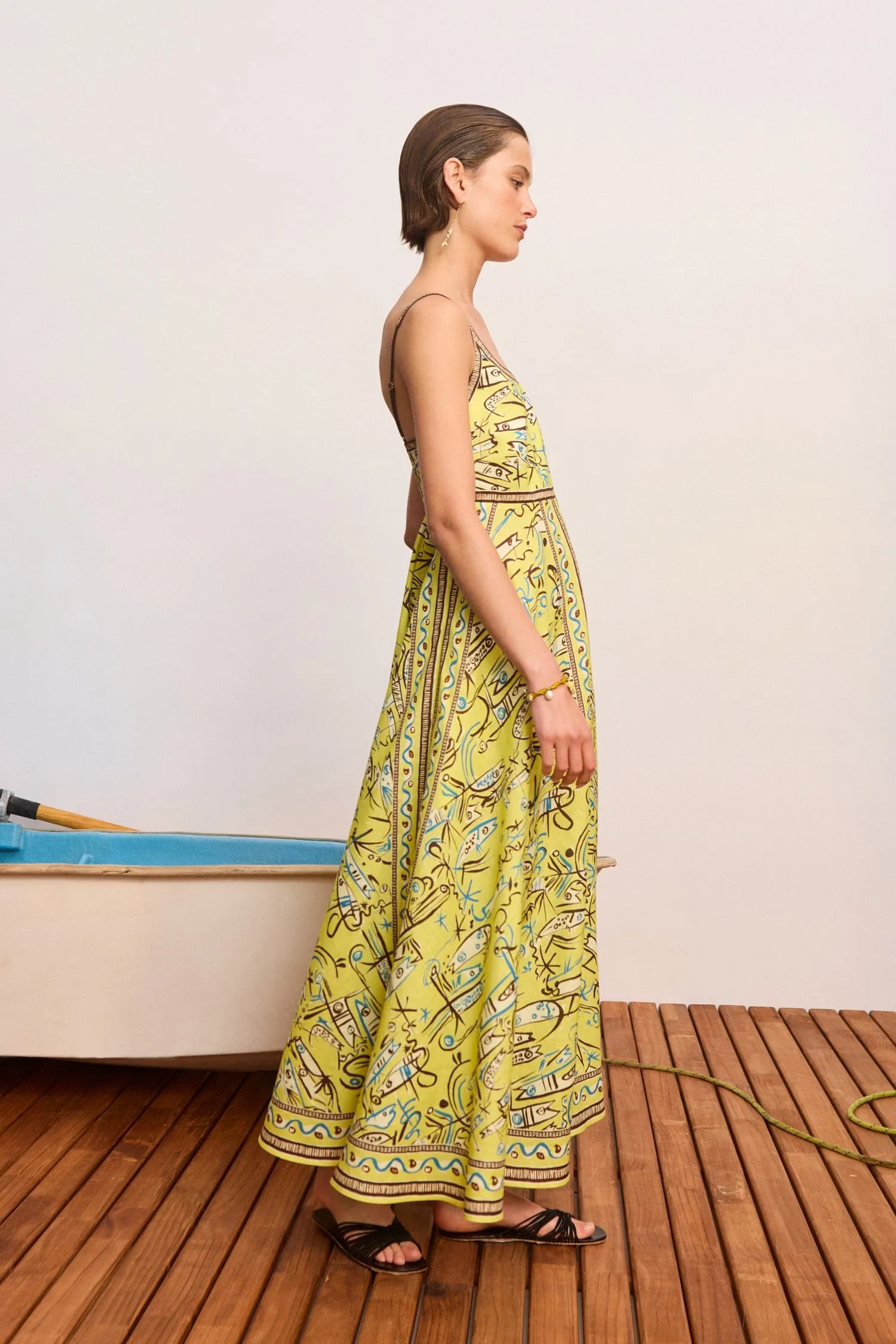 FISH STICKS SUNDRESS sold by Alemais product image thumbnail 3