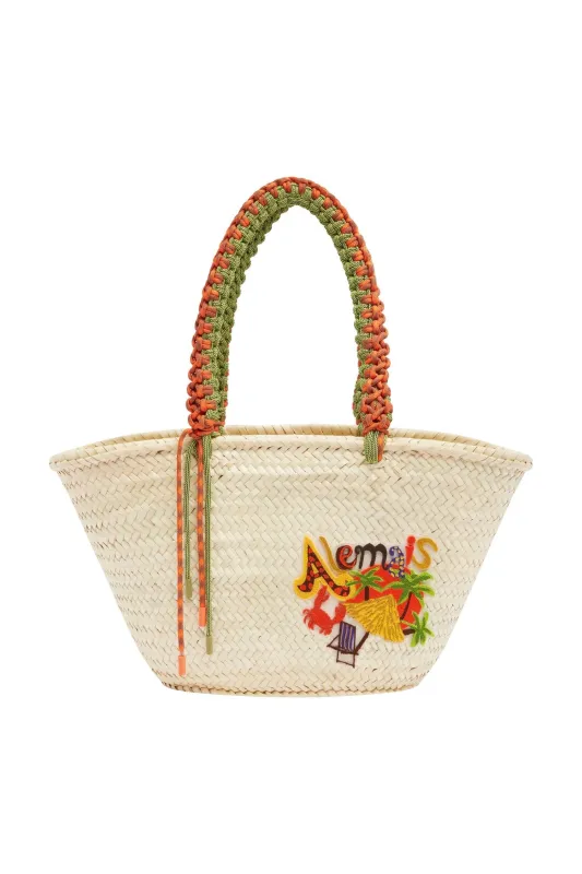 ISLAND COVE MAXI MACRAME BASKET made by Alemais