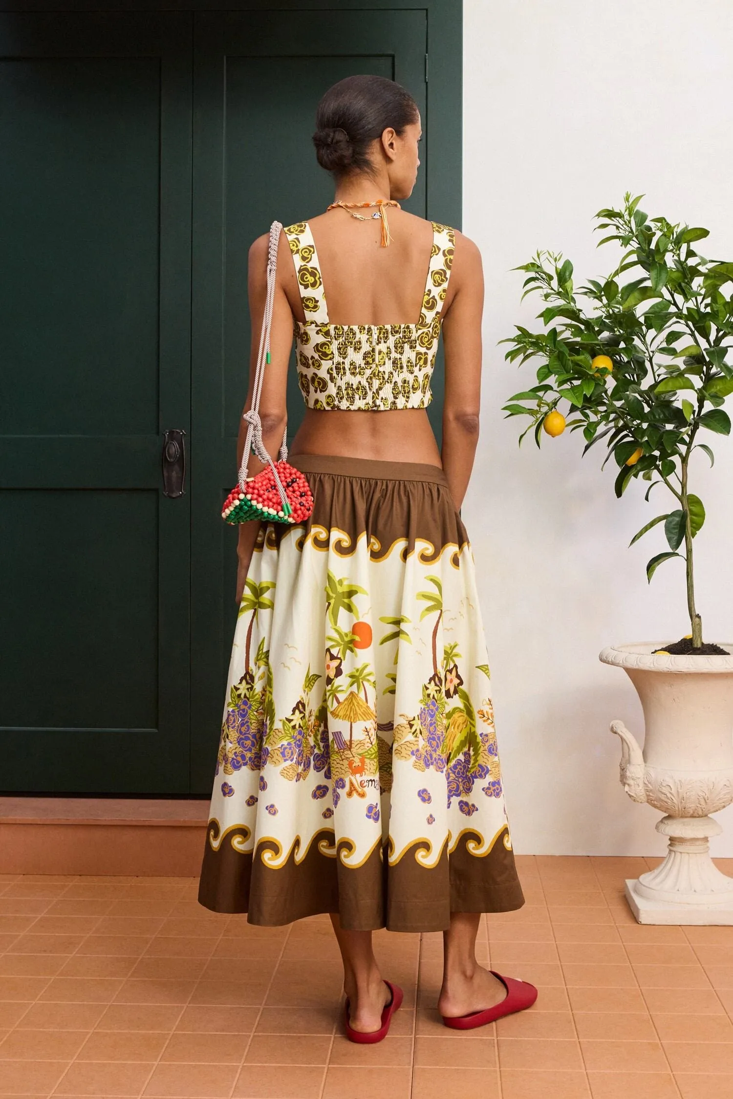 ISLAND COVE MIDI SKIRT EXCLUSIVE sold by Alemais product image thumbnail 4