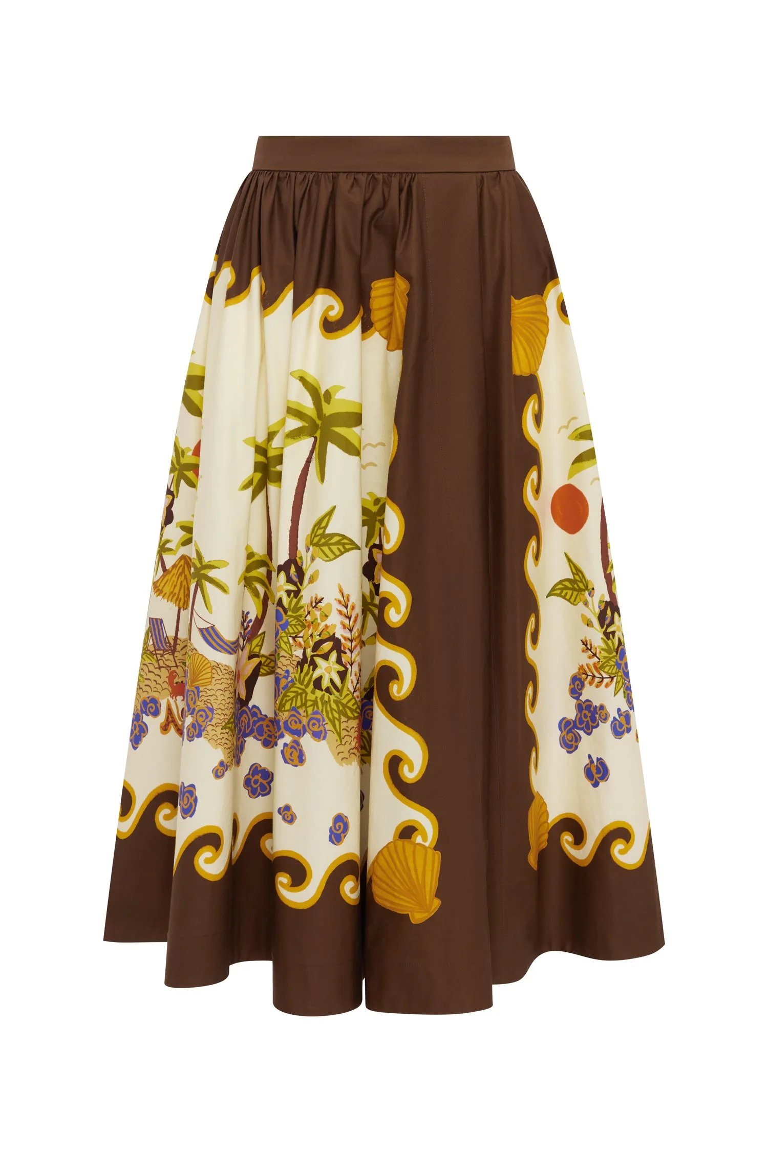ISLAND COVE MIDI SKIRT EXCLUSIVE sold by Alemais