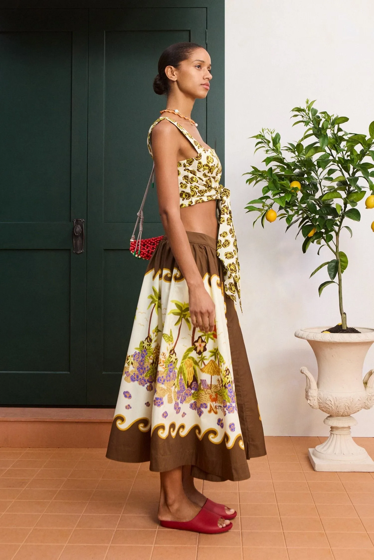 ISLAND COVE MIDI SKIRT EXCLUSIVE sold by Alemais product image thumbnail 3