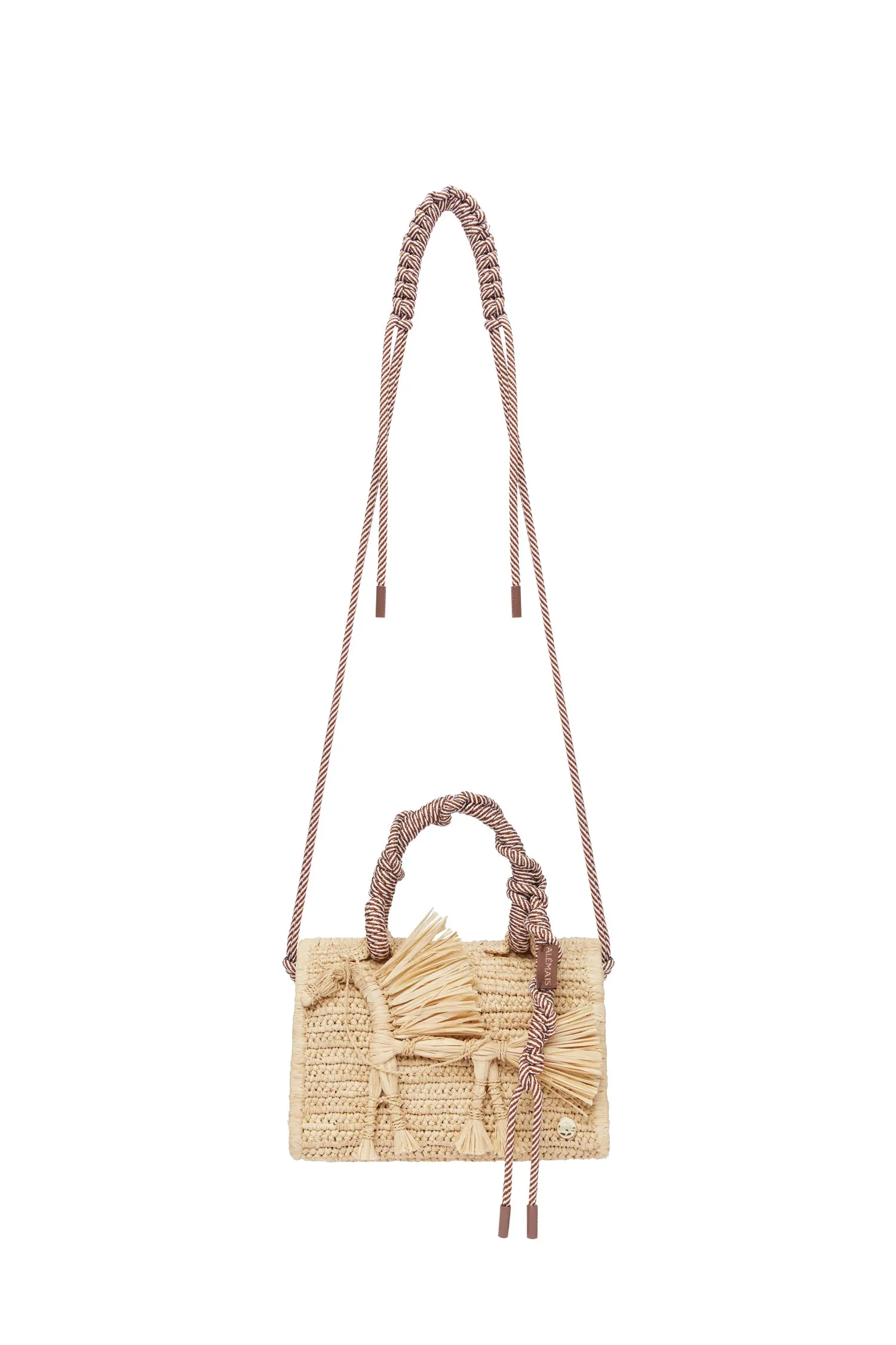 ACE HORSE RAFFIA BOX BAG sold by Alemais product image thumbnail 4