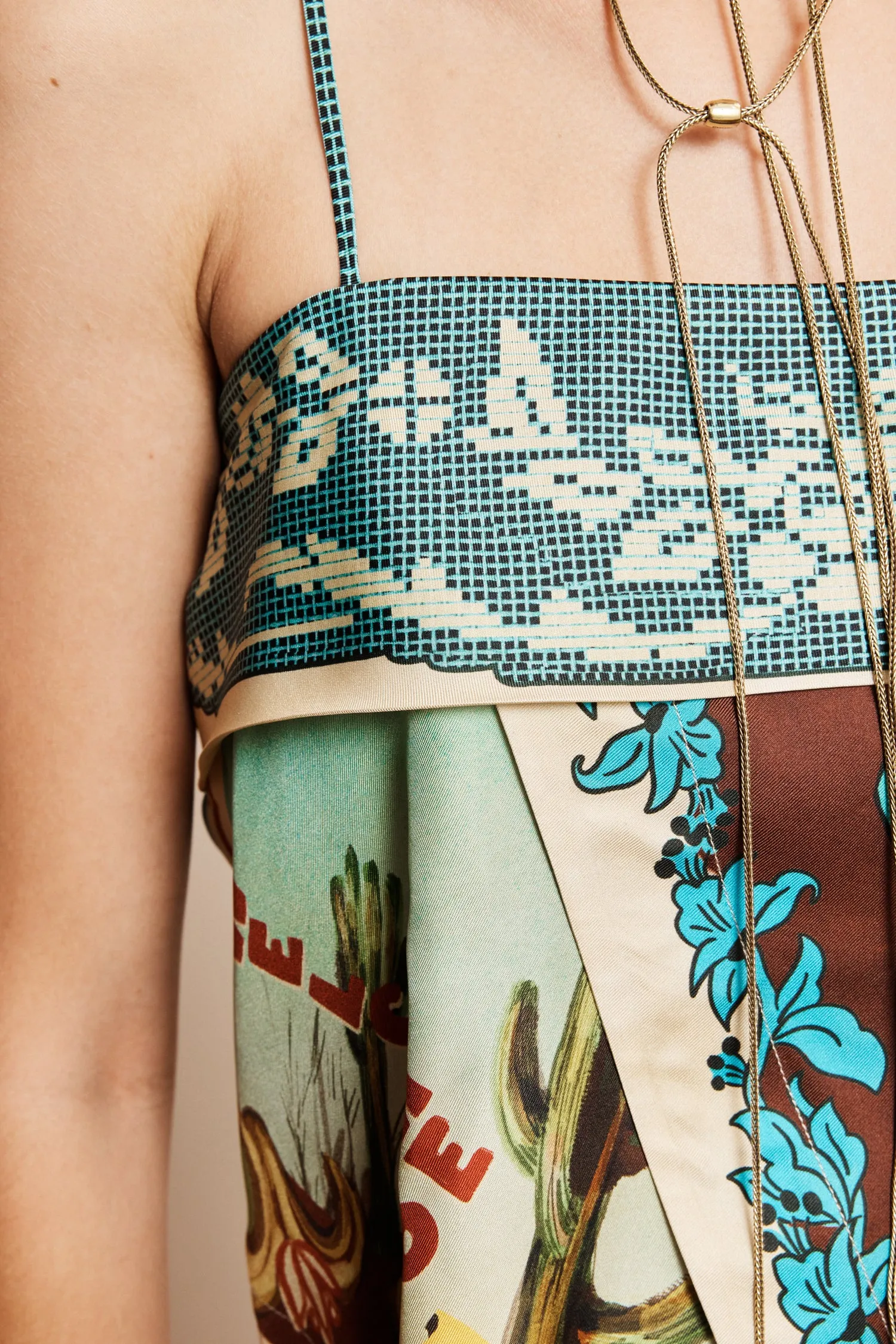 ACE SILK SCARF TOP sold by Alemais product image thumbnail 4