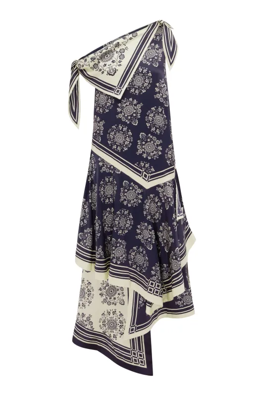 BANDERRA SILK SCARF DRESS made by Alemais