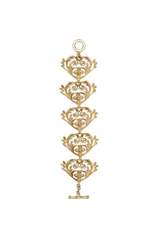 DJANGO HEART FILIGREE BRACELET made by Alemais