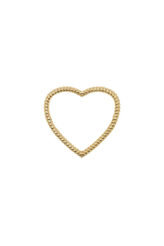 DJANGO ROPE HEART BANGLE made by Alemais