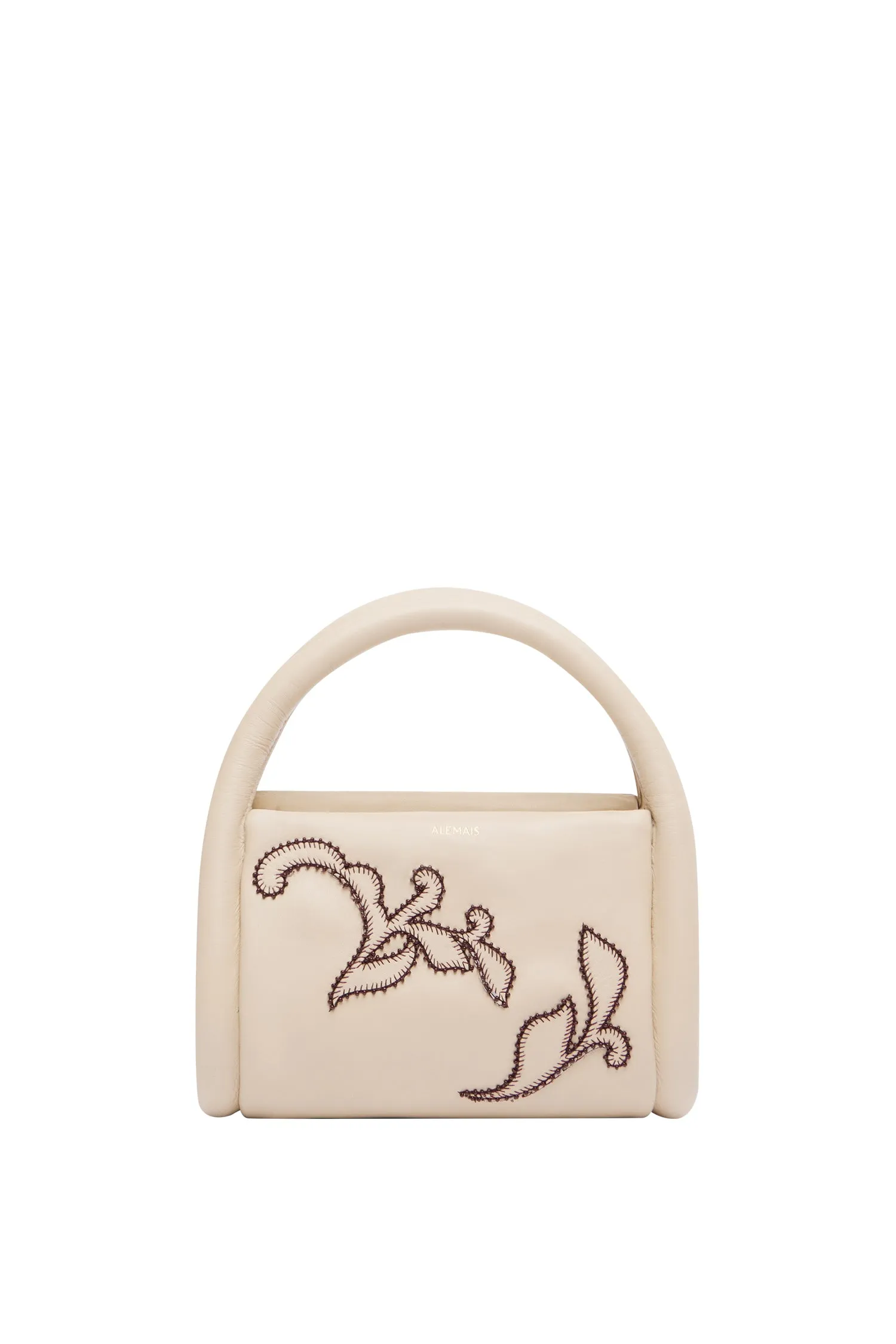 DUKE LEATHER APPLIQUE BAG IVORY sold by Alemais product image thumbnail 3