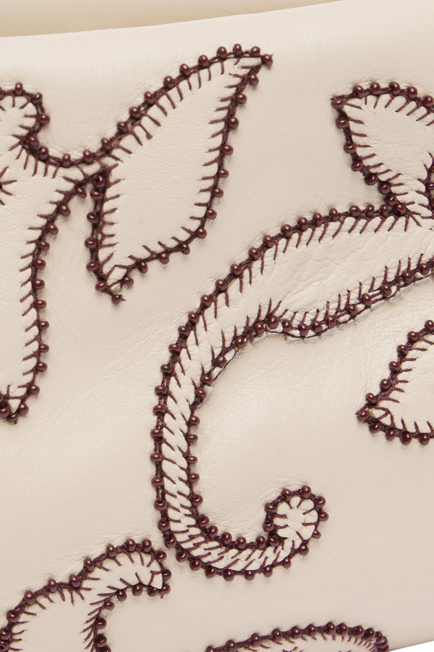 DUKE LEATHER APPLIQUE BAG IVORY sold by Alemais product image thumbnail 4