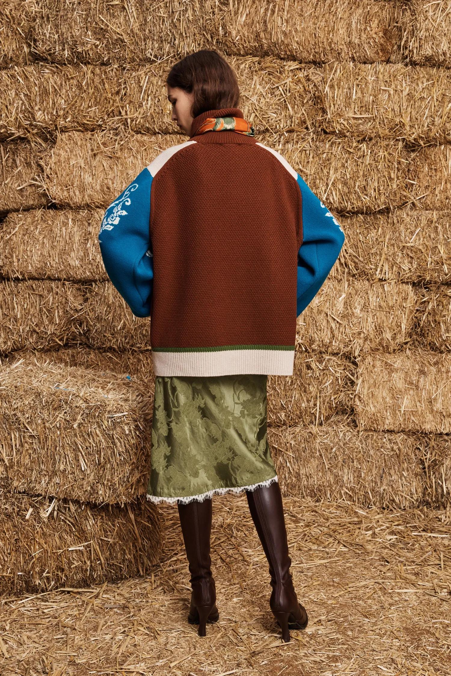 LASSO PATCHWORK KNIT SWEATER sold by Alemais product image thumbnail 4