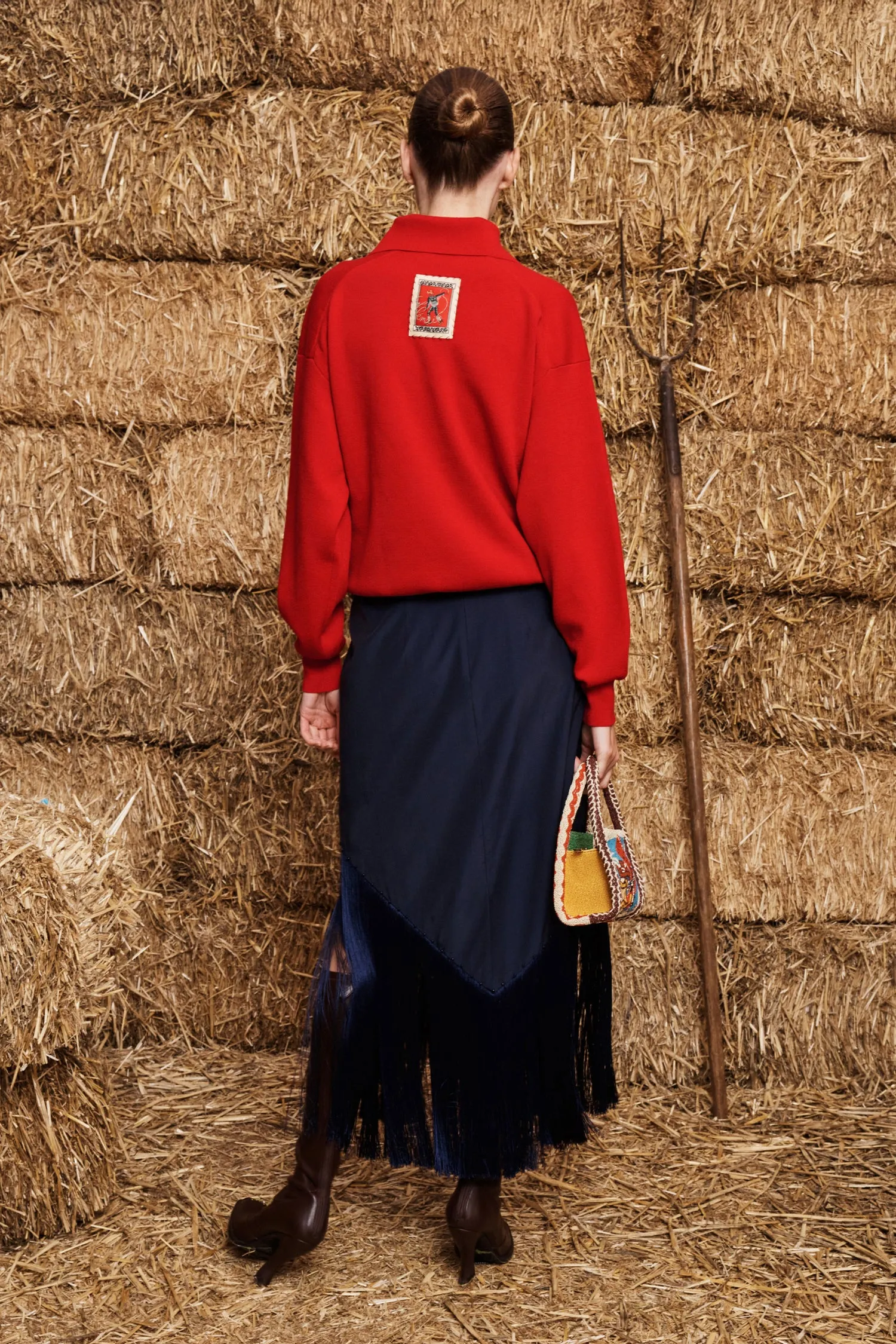 ROCKY KNIT POLO CHERRY sold by Alemais product image thumbnail 4