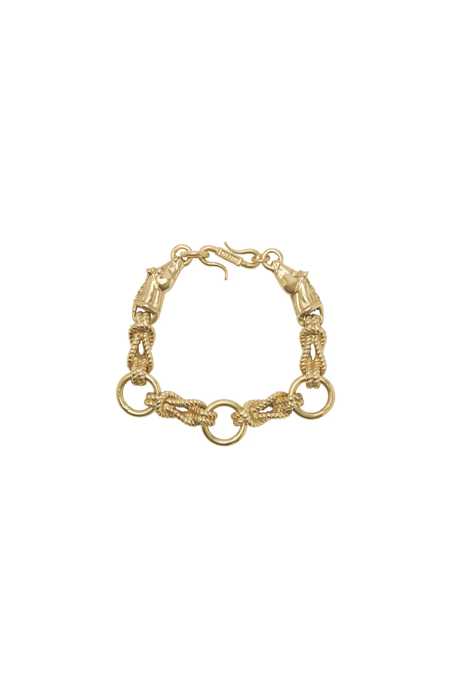 ROPE CHAIN & HORSE CLASP BRACELET sold by Alemais