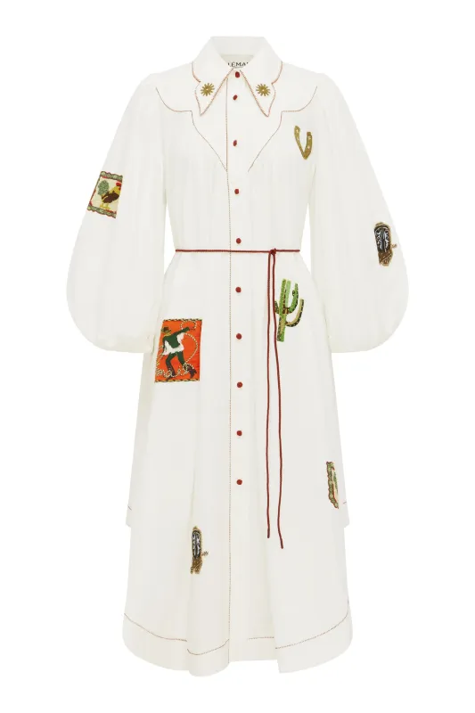 WESTWOOD EMBELLISHED SHIRTDRESS made by Alemais